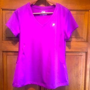 Womens Fila Sport Short Sleeve Pullover